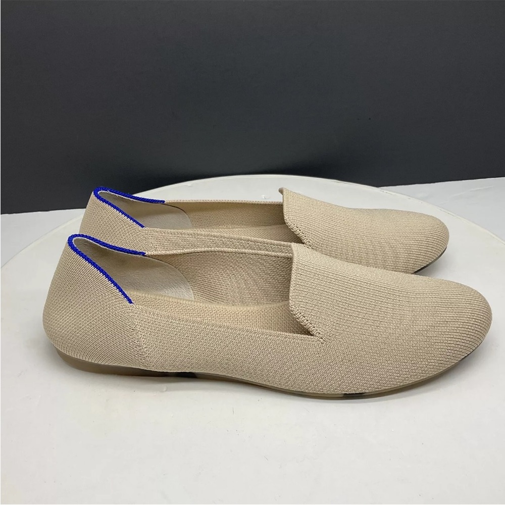 Rothy's Beige and Blue Flats